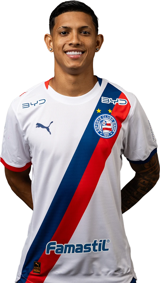 Erick Pulga com a camisa do Bahia