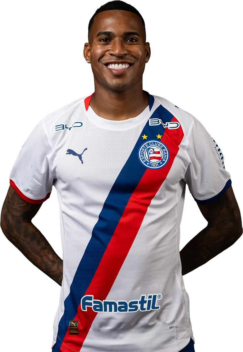 Jean Lucas com a camisa do Bahia